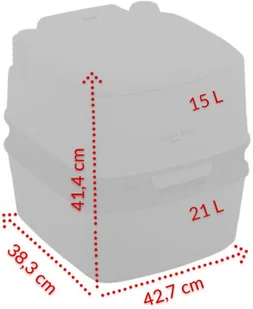 Thetford Toaleta przenośna turystyczna PORTA POTTI 365 płyny 92817 - Toalety turystyczne i przenośne - miniaturka - grafika 2