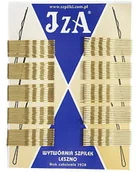 Pozostałe akcesoria fryzjerskie - Iza 325/100 wsuwki karbowane złote 100 sztuk 50mm 325/100 - miniaturka - grafika 1