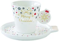 Filiżanki - Nuova R2S Easy life FILIŻANKA PORCELANOWA DO ESPRESSO ZE SPODKIEM Merry Christmas BOMBKA 150 ml 1321 MCHB - miniaturka - grafika 1