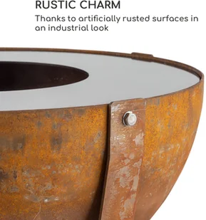 Blumfeldt Blumfeldt Fire Globe, misa paleniskowa z grillem, 60 cm średnicy, stal GDI11-Fireglobe - Paleniska ogrodowe - miniaturka - grafika 6