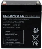 Baterie do zasilaczy awaryjnych UPS - Europower Ep 5-12 12V 5AH Agm - miniaturka - grafika 1