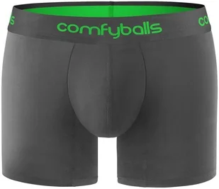 ComfyBalls COMFYBALLS bokserki do biegania LONG PERFORMANCE czarno-zielone - Bielizna sportowa męska - miniaturka - grafika 2