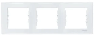 Schneider Electric Polska Sp. z o.o. SCHNEIDER SEDNA ramka Potrójna POZIOM BIAŁA - Wyłączniki światła i elektryczne - miniaturka - grafika 2