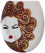 Deski sedesowe - Sanitop-Wingenroth Deska sedesowa dekoracja deska sedesowa | deska klozetowa drewniane metalowy zawias 40565 2 - miniaturka - grafika 1