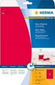 Etykiety do drukarek - Herma Etiketten A4 neon-rot 99,1x67,7 mm Papier matt 160 St. - 5046 - miniaturka - grafika 1