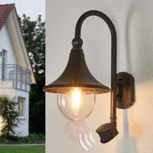 Lampy ogrodowe - LAMPENWELT.COM Daphne - lampa zewnętrza z czujnikiem ruchu - miniaturka - grafika 1