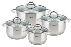 Kinghoff Garnki z pokrywką KH-4448, 8 elementów - Zestawy garnków i patelni - miniaturka - grafika 2