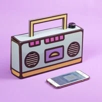 Pusheen - DIY Boombox , 2 x głośnik 3 W  (26 x 13 x 6cm) - Głośniki przenośne - miniaturka - grafika 5