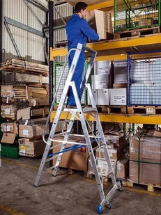 Krause 996 99675015 Drabina magazynowa Stabilo z dużym podestem wysokość robocza 4,80m) 75015-uniw - Drabiny Krause 996 99675015 Drabina magazynowa Stabilo z dużym podestem wysokość robocza 4,80m) 75015-uniw - Drabiny - miniaturka - grafika 4