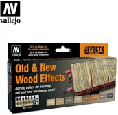 Kolejki i akcesoria - Vallejo Model Air Zestaw 8 farb - Old And New Wood Effects by Scratchmod Vallejo 71187 - miniaturka - grafika 1