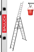 Drabiny - DRABINA aluminiowa wielofunkcyjna 3x11 BAULICH PRO - miniaturka - grafika 1
