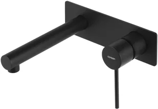CORSAN Bateria umywalkowa podtynkowa CMB7515BL Lugo czarna z wylewką CMB7515BL - Baterie podtynkowe - miniaturka - grafika 2