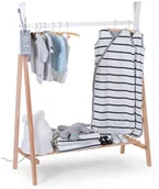 Półki i regały dla dzieci - Childhome CHILDWOOD Wieszak Tipi na ubrania, naturalny buk, biały, CLSTIPI - miniaturka - grafika 1