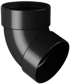 Rynny i akcesoria - Kolanko podwójne 75 mm KAT-67 Grafit - miniaturka - grafika 1