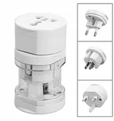 Kable komputerowe i do monitorów - Akyga Adapter podróżny Ac AK-AD-61 worldwide biały - miniaturka - grafika 1