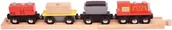 Pociągi dla dzieci - Bigjigs Toys Pociąg Towarowy - miniaturka - grafika 1