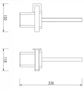 OMNIRES NELSON szczotka toaletowa NL80620GR NL80620GR - Akcesoria do armatury i ceramiki - miniaturka - grafika 2