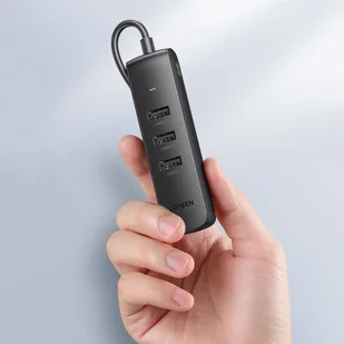 Ugreen Ugreen adapter przejściówka USB Typ C - Ethernet RJ45 / 3 x USB czarny (CM416) hurtel-81879-0 - Adaptery i przejściówki - miniaturka - grafika 11