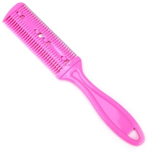 Brzytwa Fryzjerska Grzebień Do Ścinania Włosów BRZY-101-RÓŻOWY - Brzytwy fryzjerskie - miniaturka - grafika 2