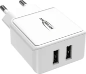 Ładowarki do telefonów - Ansmann Ładowarka Home Charger HC212 2xUSB 2400mA white 1001-0114 - miniaturka - grafika 1