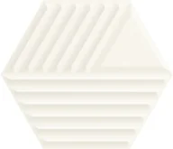 Płytki ceramiczne - Paradyż Woodskin Bianco Heksagon Struktura C 19,8x17,1 - miniaturka - grafika 1