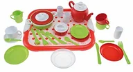 Zabawki AGD - Gowi 454 21 Lady Bug Dinner zestaw dziecięcy speis usługi z tacą, 29-częściowy - miniaturka - grafika 1