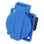 Gniazdka elektryczne - PCE Gniazdo tablicowe wersja duńska 230V 16A 3P IP44 7413 1030-0B - miniaturka - grafika 1