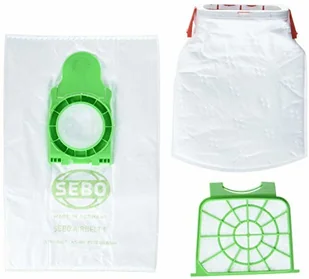 Sebo 8334 pudełko serwisowe do Airbelt E w zestawie 8 worków filtrujących Ultrabagg, 1 filtr poziomu Hospital-Grade i 1 filtr ochronny silnika biały 8334ER - Akcesoria do odkurzaczy - miniaturka - grafika 2