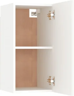 VidaXL Lumarko Szafka telewizyjna, biała, 30,5x30x60 cm, płyta wiórowa - Szafki RTV - miniaturka - grafika 10