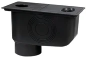 Odwodnienia, kanały i akcesoria - Osadnik rynnowy czarny - miniaturka - grafika 1