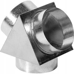 Trójnik 100/2x125 Dgp rozprowadzenie kominek wkład - Akcesoria grzewcze - miniaturka - grafika 2