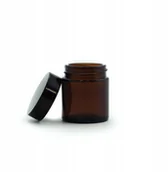 Akcesoria do hodowli zwierząt - Słoik z ciemnego szkła 30ml + zakrętka wzór A56 - miniaturka - grafika 1