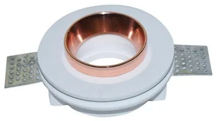 v-tac Oprawa Oczko V-TAC GIPS GU10 Okrągła Wpuszczana G-K Biały+Złoto VT-866 - Oprawy, klosze i abażury - miniaturka - grafika 2