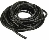 Pozostałe oświetlenie - Unitec wąż spiralny 6 mm 10 m czarny (30198) - miniaturka - grafika 1