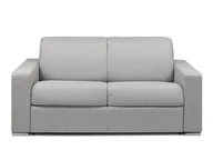 Sofy i kanapy - Vente-Unique 2-osobowa kanapa z ekspresowym mechanizmem rozkładania z tkaniny CALITO - Kolor: szary - Miejsce do spania: 120 cm - Materac 14 cm - miniaturka - grafika 1