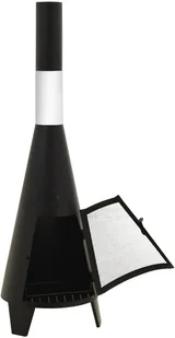 VidaXL Lumarko Piecyk ogrodowy z pogrzebaczem, 38x38x122 cm, stalowy! 313355 VidaXL - Paleniska ogrodowe - miniaturka - grafika 5