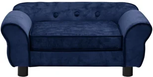 Sofa dla psa, niebieska, 72x45x30 cm, pluszowa - Legowiska dla psów - miniaturka - grafika 3