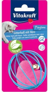 Vitakraft KULA Z SERCEM I DZWONKIEM zabawka d/kota WAGA!!! - Zabawki dla kotów - miniaturka - grafika 2