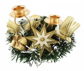 Oświetlenie świąteczne - GardenPlus+ ŚWIECZNIK BOŻONARODZENIOWY ZŁOTY ANT8623 - miniaturka - grafika 1