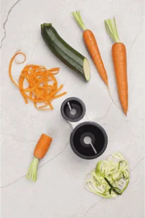 Microplane Temperówka do warzyw czarna 48000E 48000E - Siekacze tarki i szatkownice - miniaturka - grafika 4