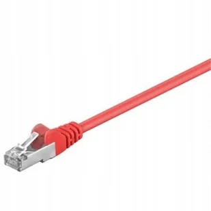 Goobay CAT 5 FTP; CAT 5e Netzwerkkabel; 2 X RJ45 wtyczka foliengeschirmt [SC], czerwony 4040849501524 - Kable miedziane - miniaturka - grafika 2