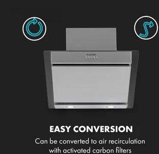 Klarstein Zola 60 Srebrny (CGCH3-Zola60) - Okapy kuchenne - miniaturka - grafika 8