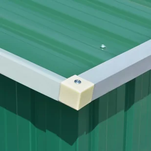 vidaXL Szopa ogrodowa, zielona, 257x990x181 cm, stal galwanizowana! 47036 - Altany ogrodowe - miniaturka - grafika 3