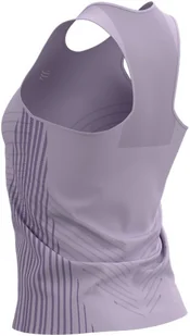 Compressport Koszulka biegowa damska PERFORMANCE SINGLET fioletowa - Bielizna sportowa damska - miniaturka - grafika 6