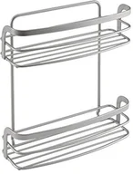 Pojemniki na przyprawy - Metaltex Eureka 350416039 2-poziomowa półka na przyprawy z powłoką Polytherm, wymiary 20 x 8 x 25 cm 35.04.16 - miniaturka - grafika 1