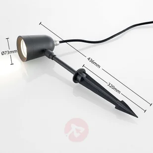 Lindby Lindby Elmana reflektor z grotem ziemnym GU10 IP65 - Lampy ogrodowe - miniaturka - grafika 3