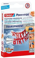 Taśmy klejące - tesa Powerstrips Strips LARGE plastry wodoodporne, 6 sztuk w opakowaniu, przezroczysty 1 opakowanie 58800-00012-03 - miniaturka - grafika 1