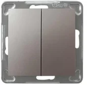 Wyłączniki światła i elektryczne - Ospel Impresja tytan łącznik świecznikowy ŁP-2Y/m/23 ŁP-2Y/m/23 - miniaturka - grafika 1