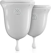 Kubeczki menstruacyjne - Jimmyjane Jimmyjane Intimate Care Menstrual Cups Clear - miniaturka - grafika 1