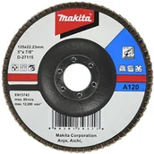 Akcesoria do elektronarzędzi - Makita tarcze szlifierskie lamelkowe, 125 MM, A120, D-27115 D-27115 - miniaturka - grafika 1